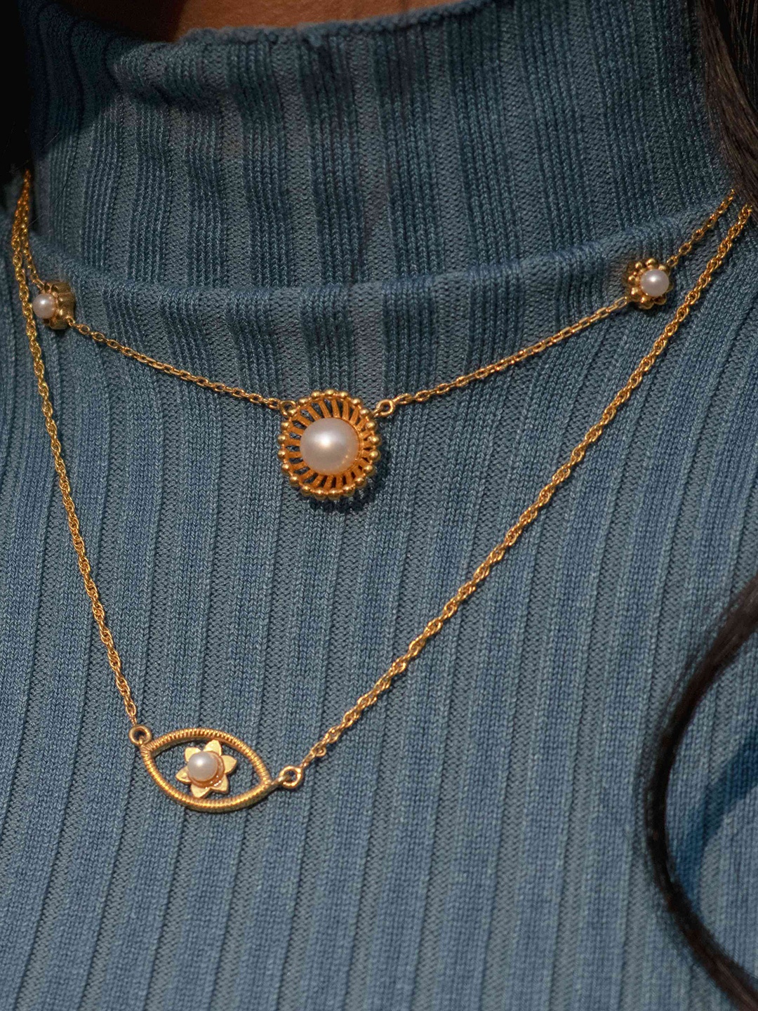 

Ruuh Studios Sterling Silver Gold-Plated Necklace