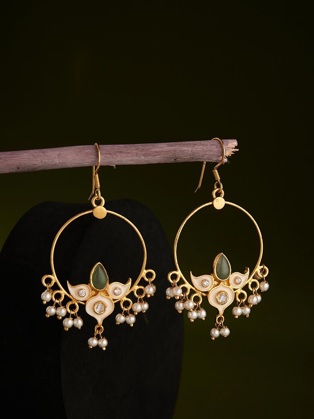 

Fabindia Contemporary Drop Earrings, Gold
