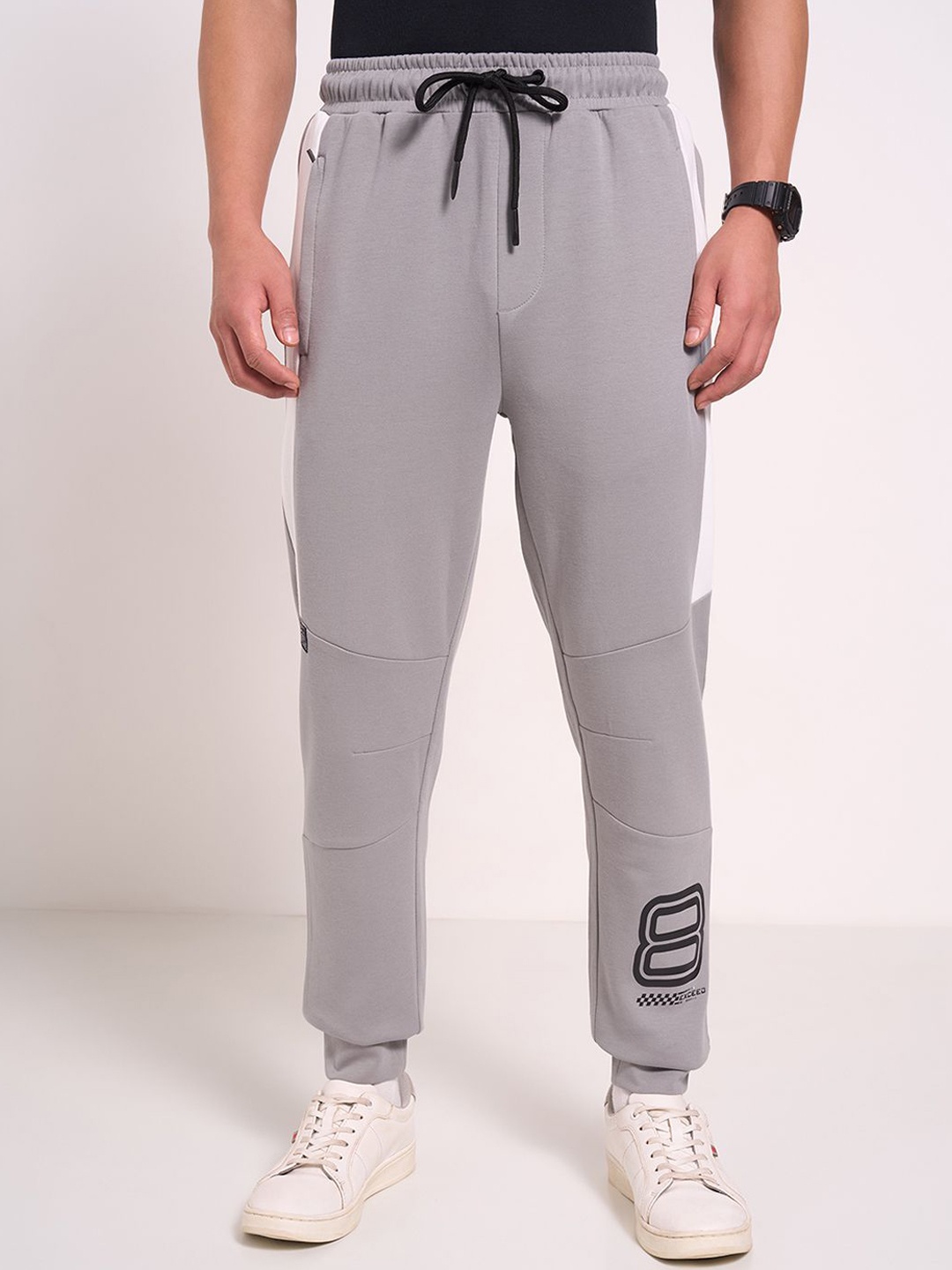 

Ajile by Pantaloons Men Mid-Rise Joggers, Grey