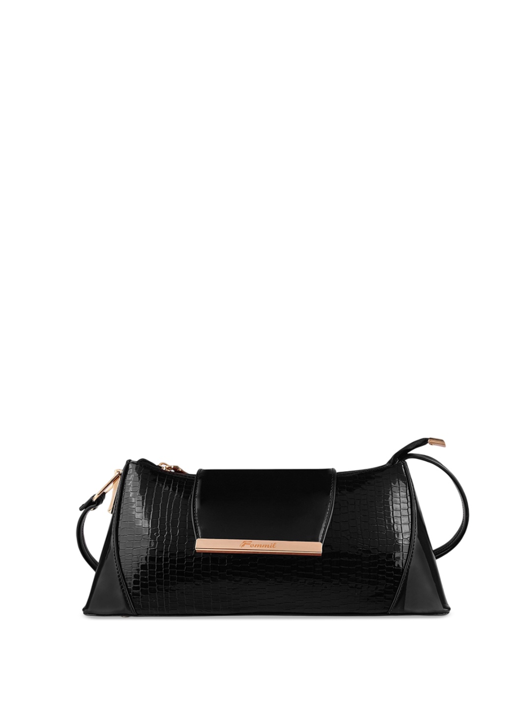

FOMMIL Structured Sling Bag, Black