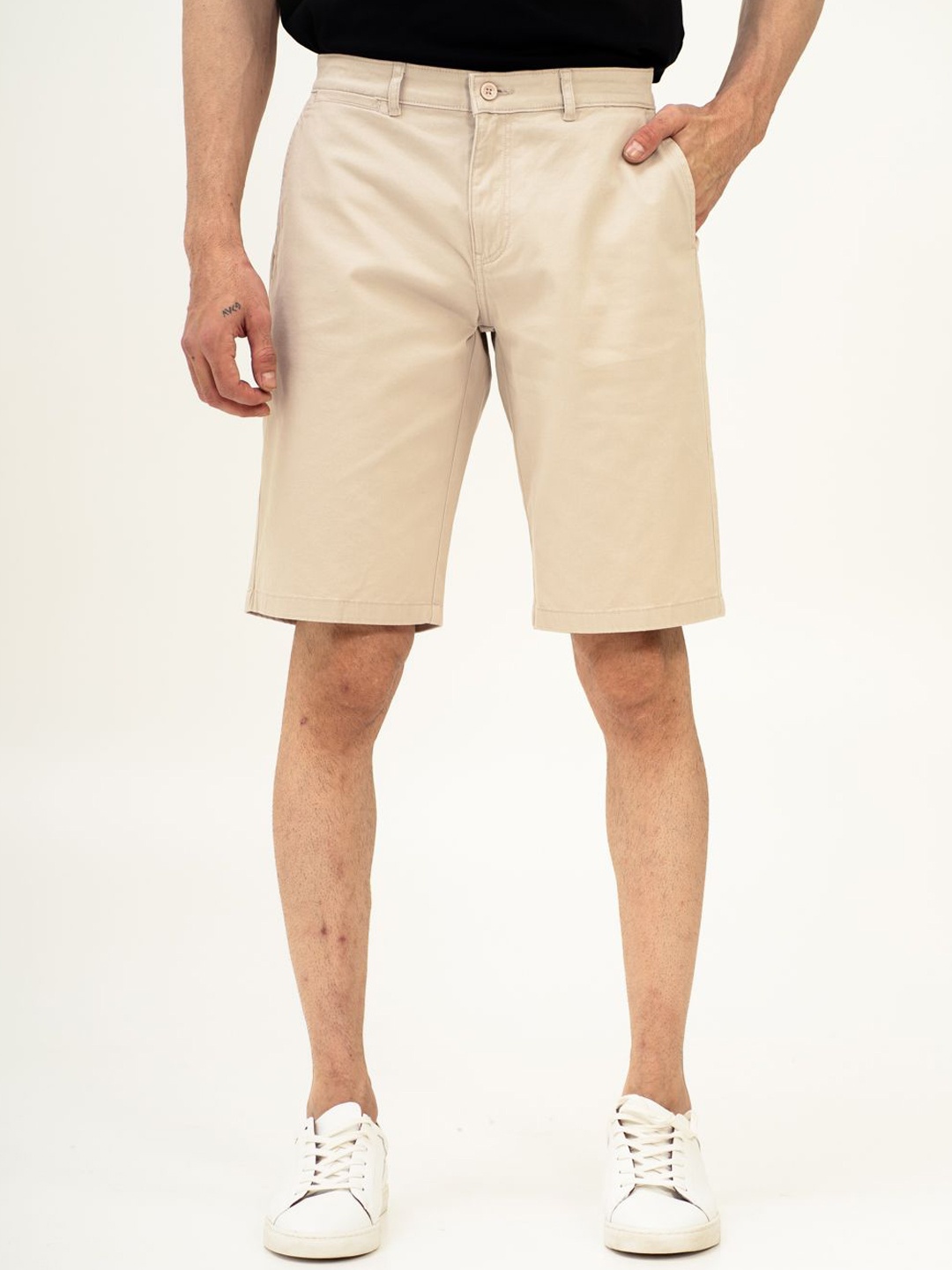 

The Pant Project Men Chino Shorts, Cream