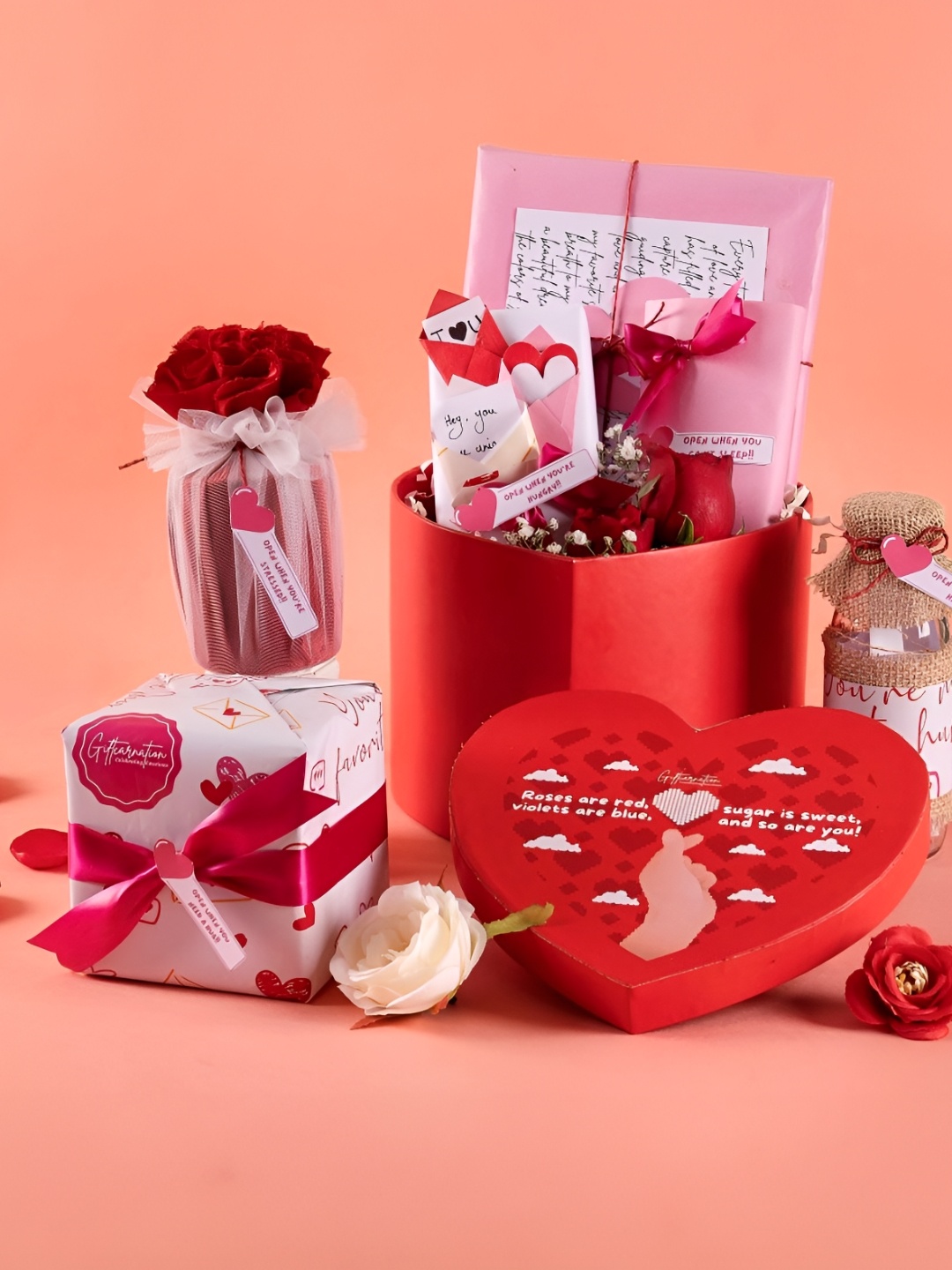 

Giftcarnation Red Cookie Gifts for Him & Her