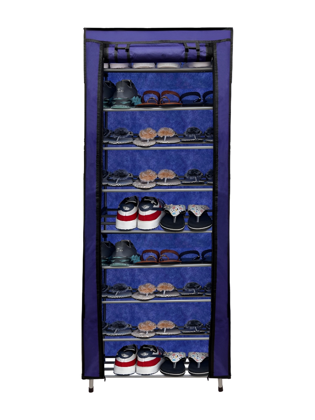 

Rmerchants Blue 9 Tiers CollapsibleWardrobe