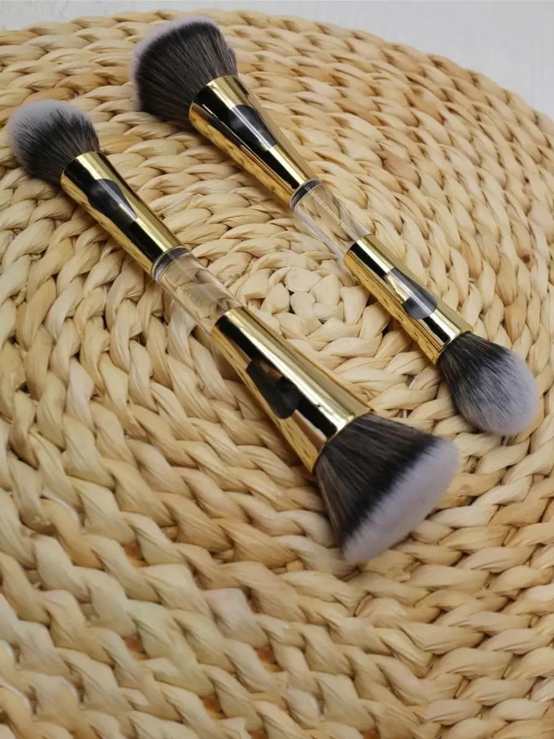 

Facejewel 4in1 Makeup Brush With Heart Puff, Black