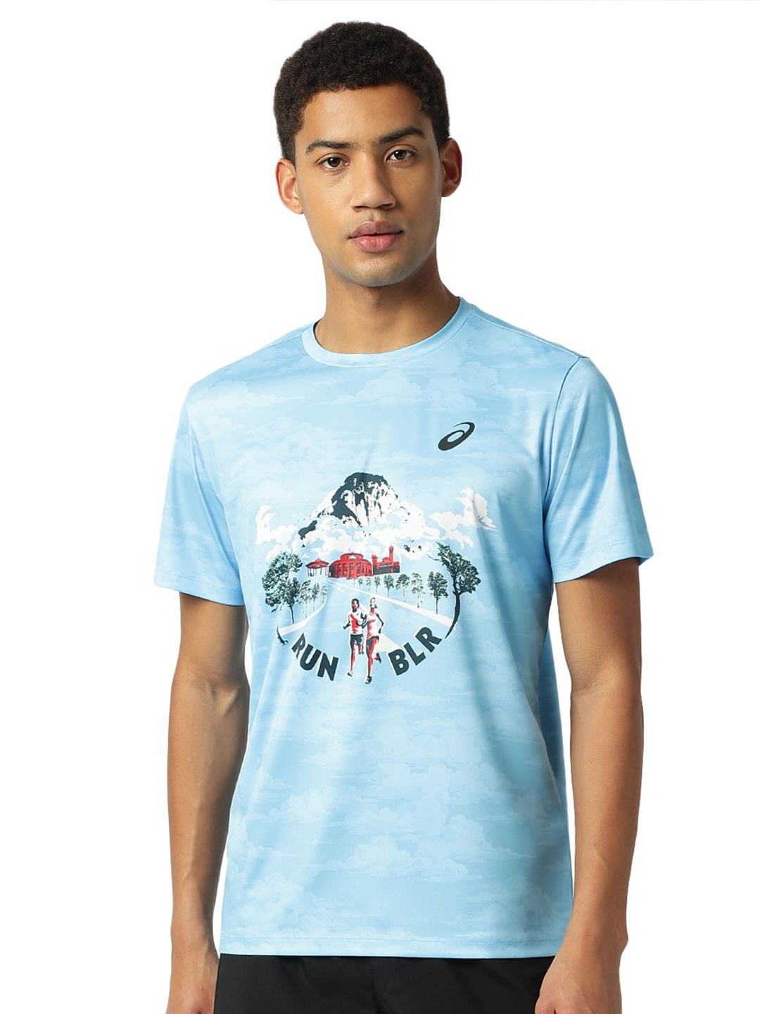 

ASICS Tcs 2025 SM Graphic Printed Short Sleeve T-Shirt, Blue