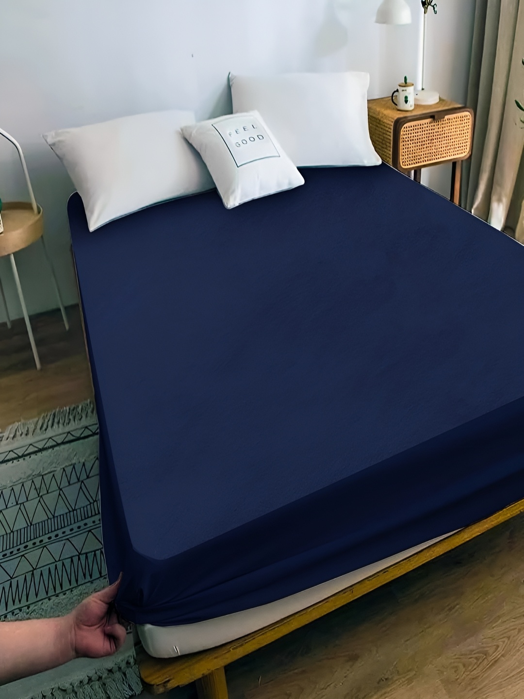 

OyO Baby Navy Blue Terry Water Resistant Mattress Protector