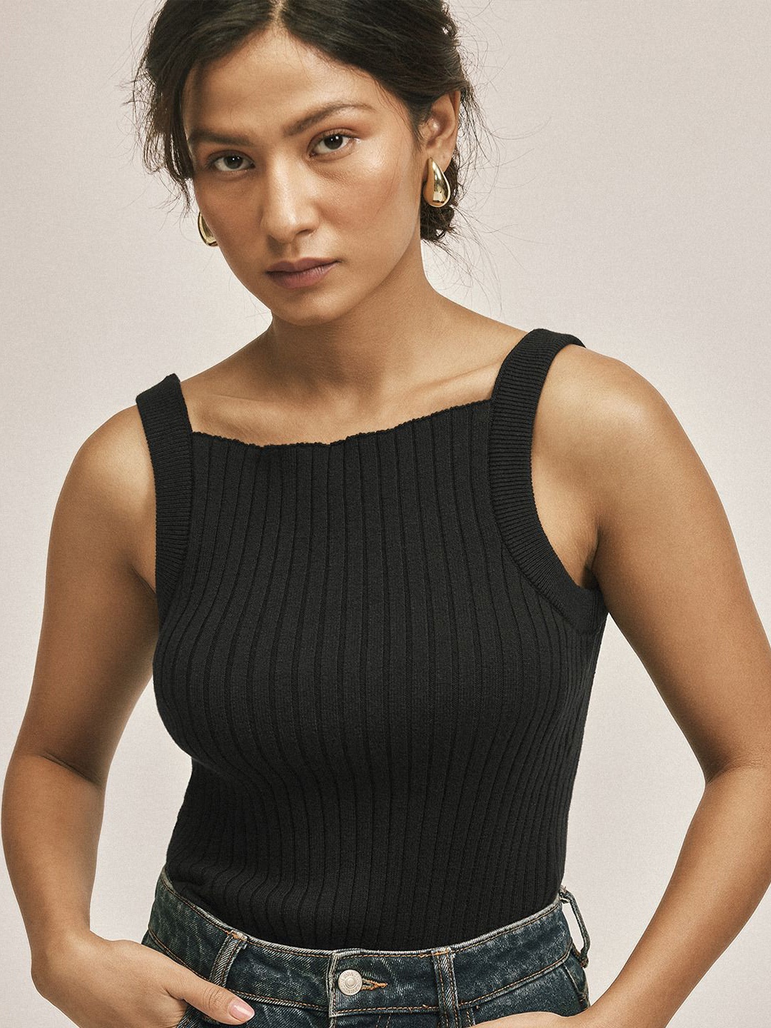 

The Label Life Cotton Top, Black