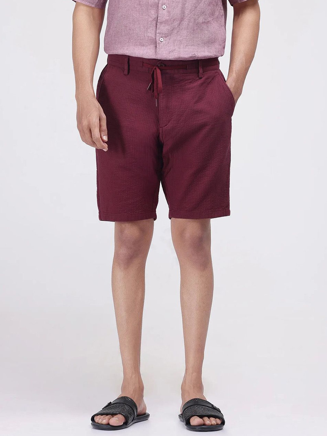 

RARE RABBIT Men Shorts, Maroon