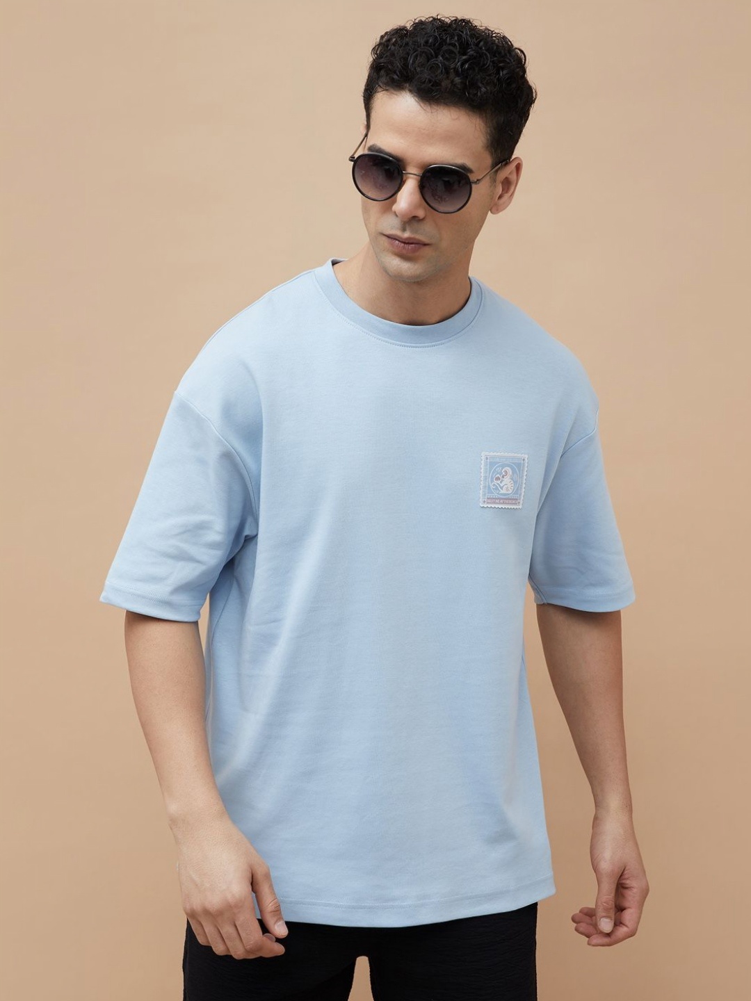 

CODE by Lifestyle Men Applique T-shirt, Blue