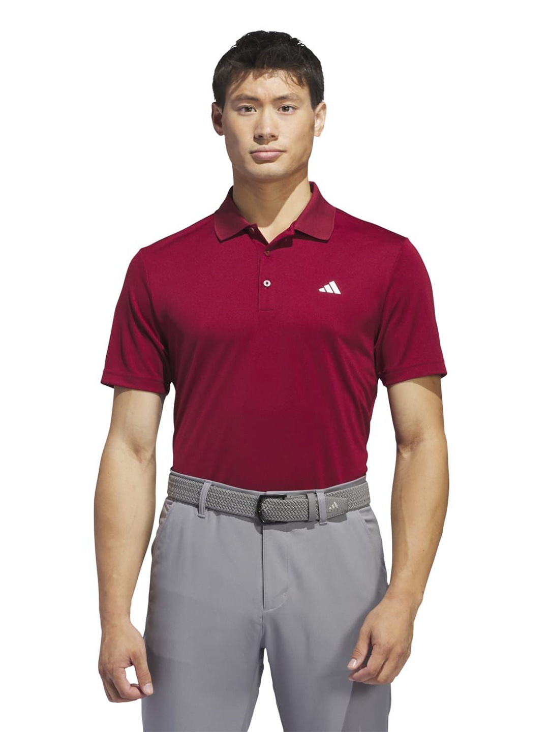 

ADIDAS ADI Performance LC Polo T-Shirt, Burgundy