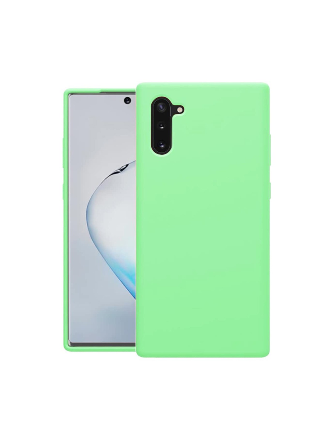 

LIRAMARK Liquid Silicone Soft Back Cover Case for Samsung Galaxy Note 10, Green