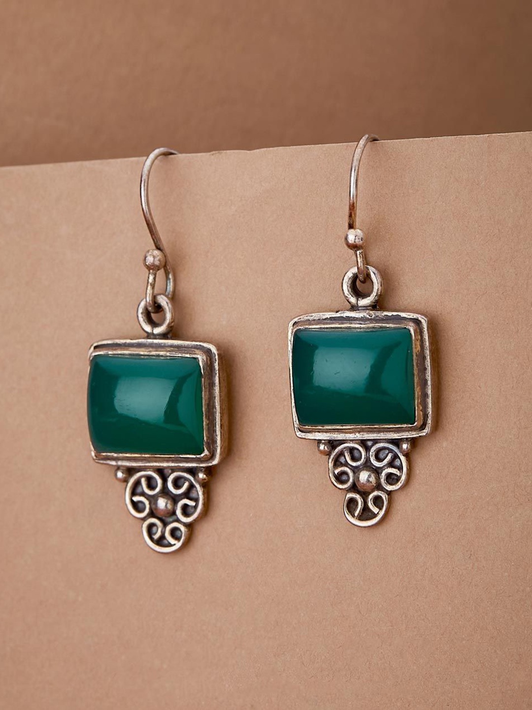

Fabindia Contemporary Drop Earrings, Silver