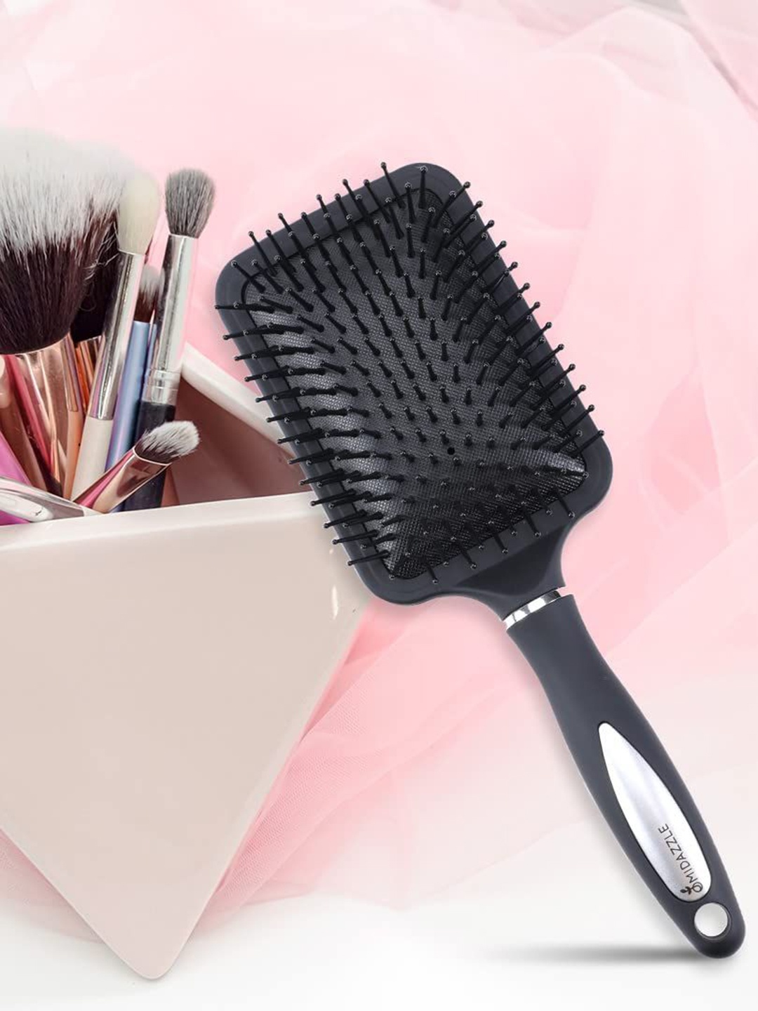 

Omidazzle Set Of 3 Premium Paddle Hair Brush - Black - HB 10- 17- 18