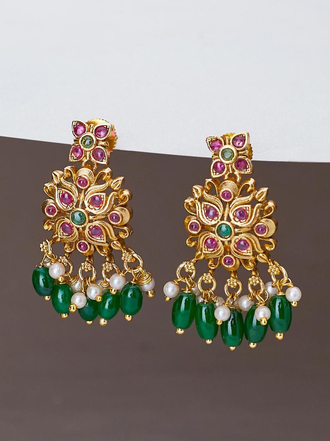 

Fabindia Contemporary Drop Earrings, Gold