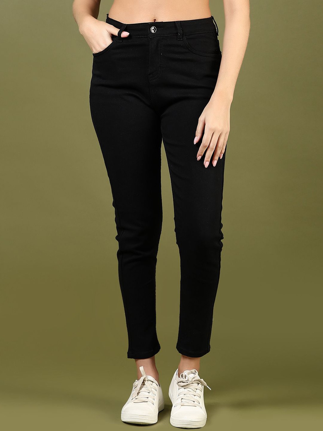 

V-Mart Women Light Fade Jeans, Black