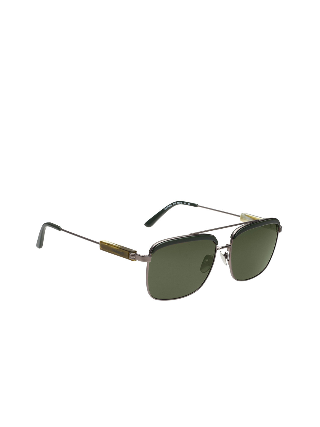 

Calvin Klein Men Square Sunglasses with UV Protected Lens Ck 19100 316 56 S, Green