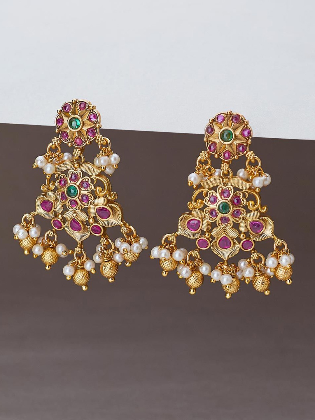 

Fabindia Contemporary Drop Earrings, Gold