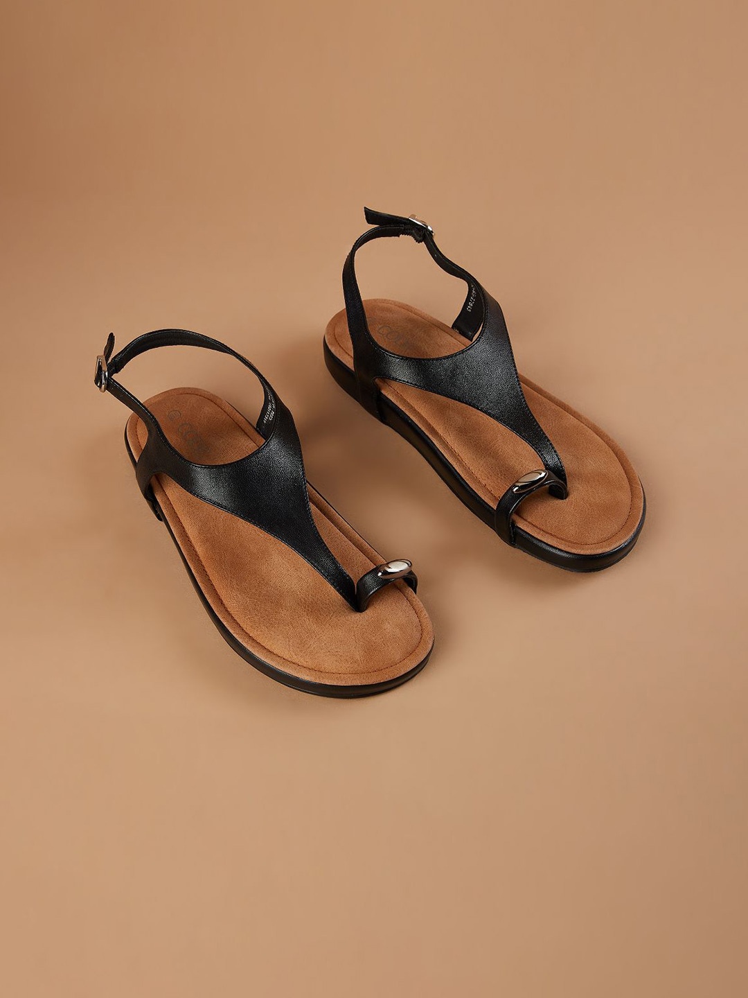 

CODE by Lifestyle Women T-Strap Flats, Black