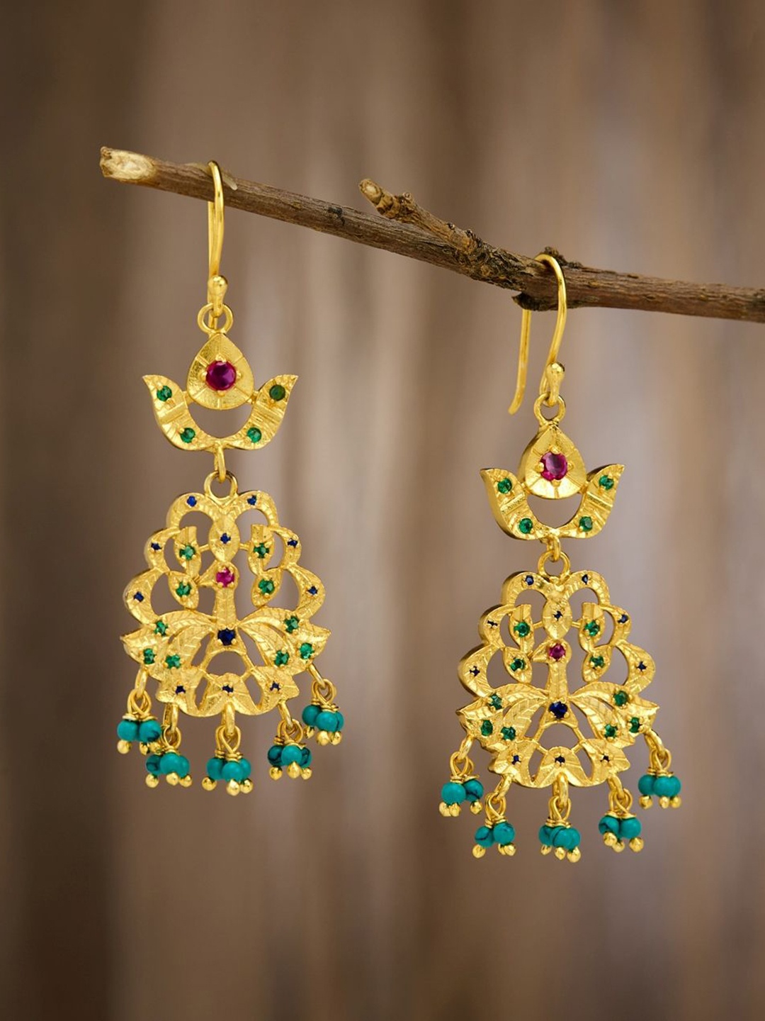 

Fabindia Contemporary Drop Earrings, Gold