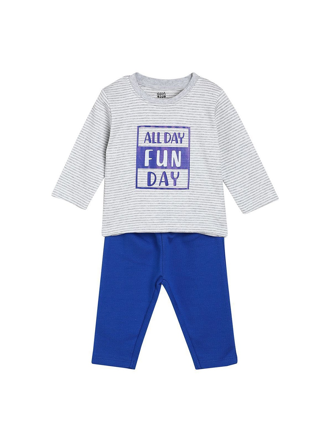 

MINI KLUB Boys Printed T-shirt with Trousers, Grey