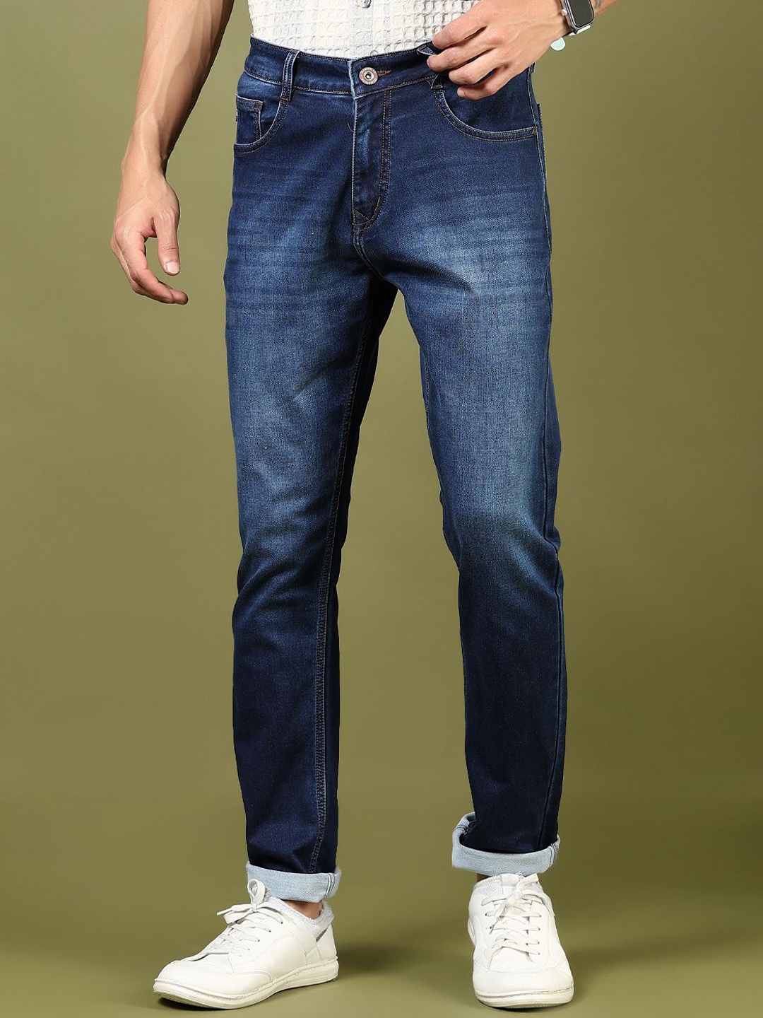 

V-Mart Men Light Fade Jeans, Blue