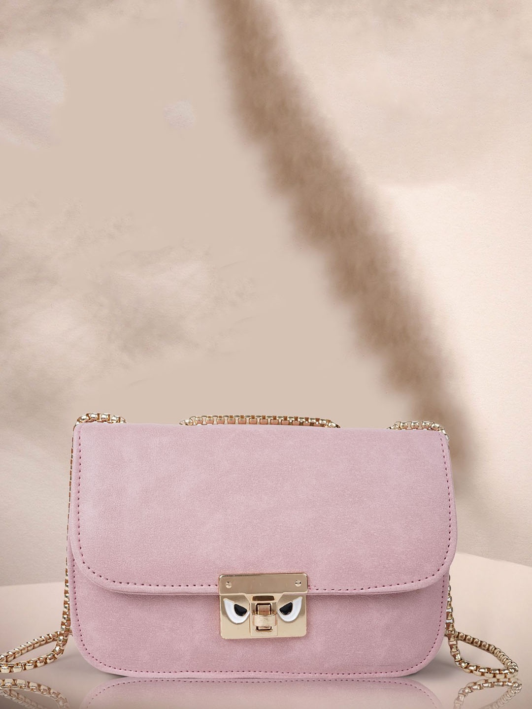 

FOMMIL Structured Sling Bag, Pink