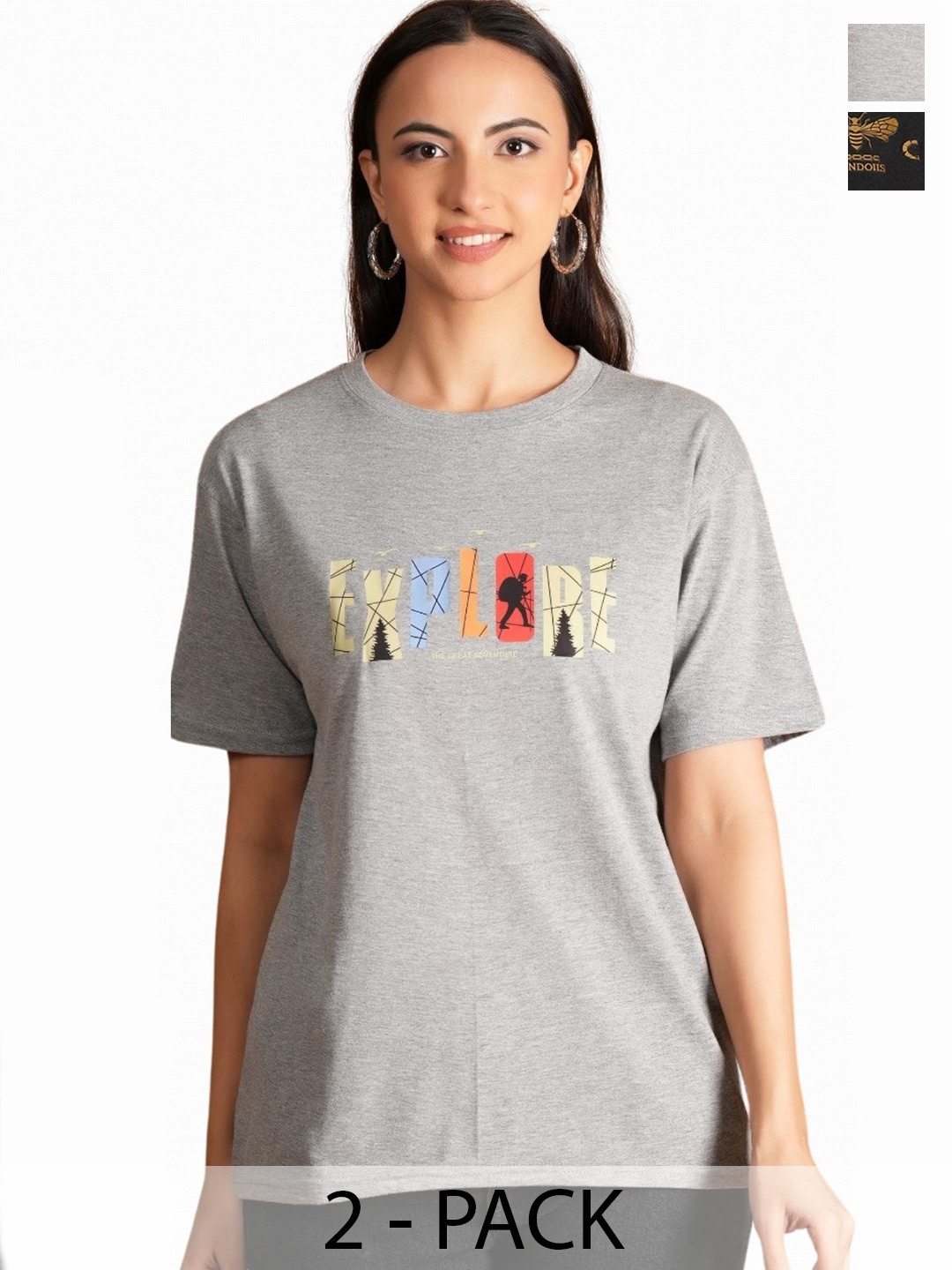

Metronaut Women Typography 2 Printed T-shirt, Multi