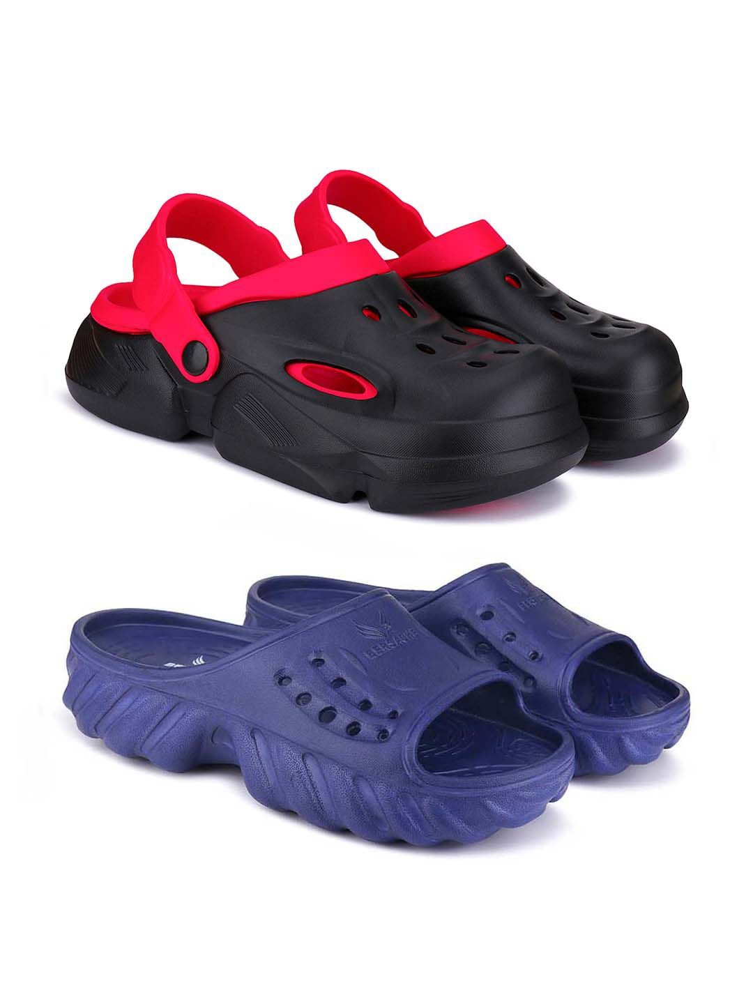 

BERSACHE Men Clogs, Black