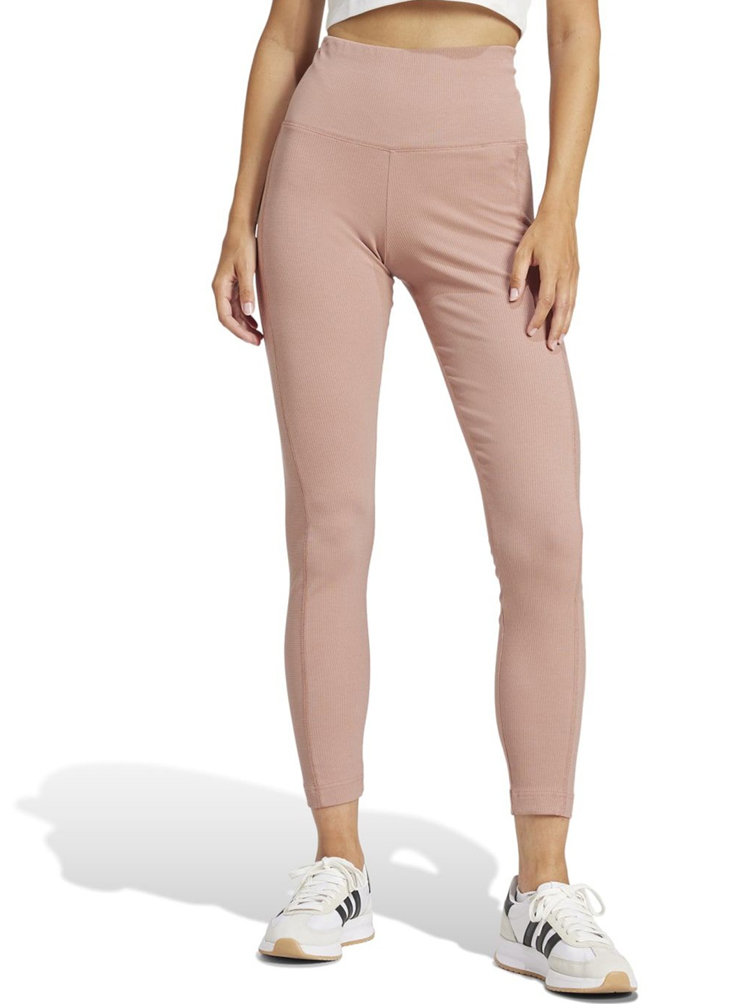 

ADIDAS Originals Cotton Ribbed Tights, Peach