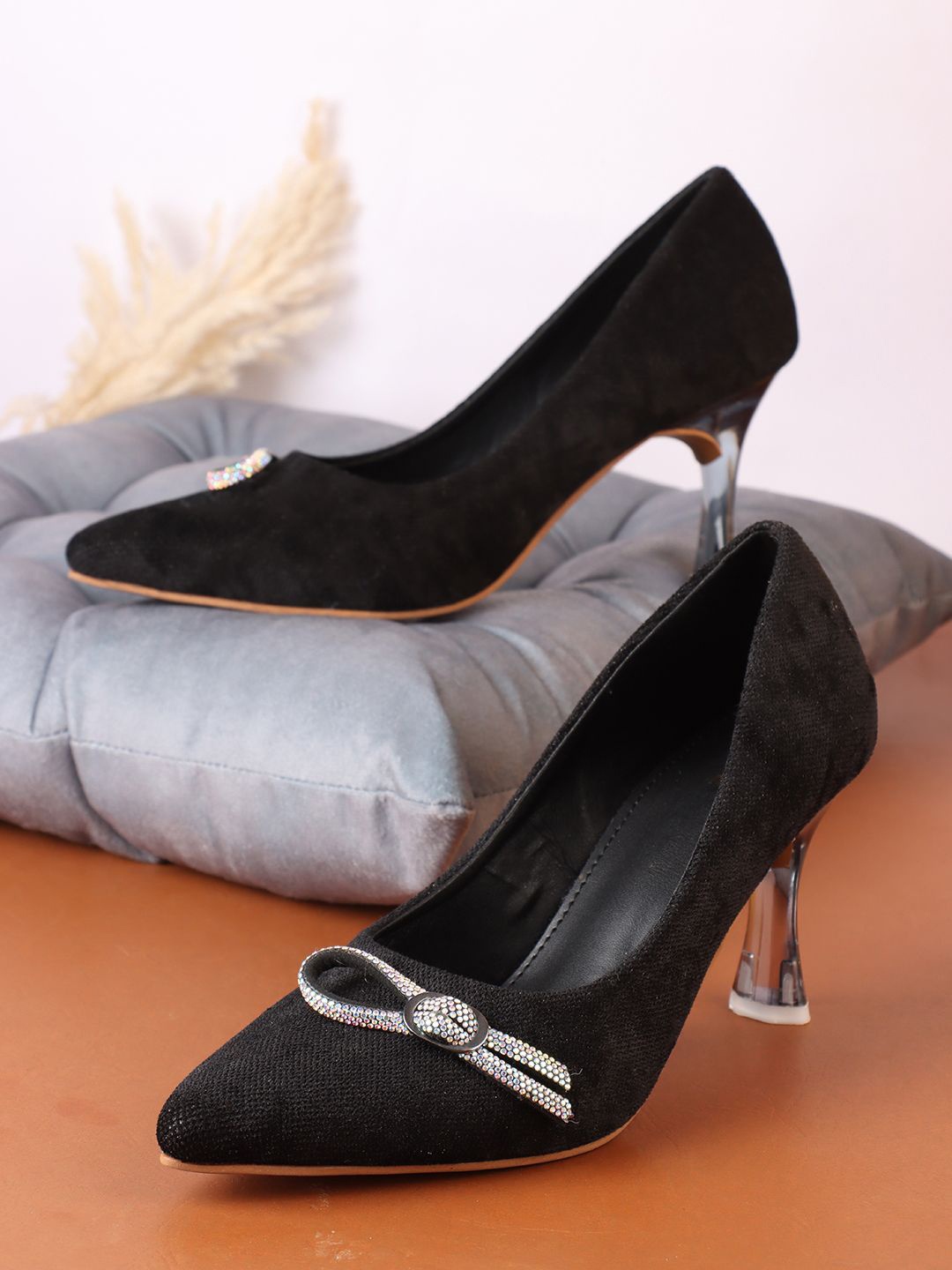 

Lavie Party Slim Heeled Pumps, Black