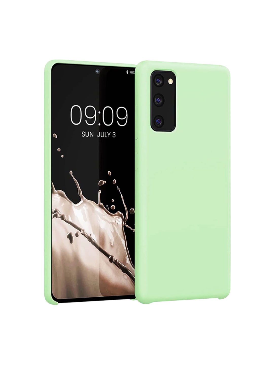 

LIRAMARK Liquid Silicone Soft Back Cover Case for Samsung Galaxy S20, Green