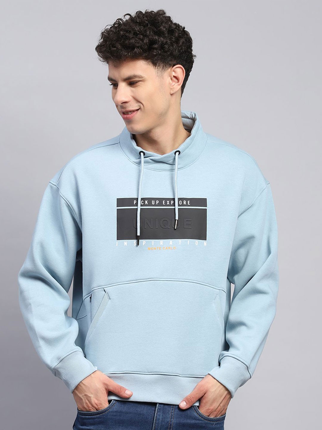 

Monte Carlo Men Printed Sweatshirt, Blue