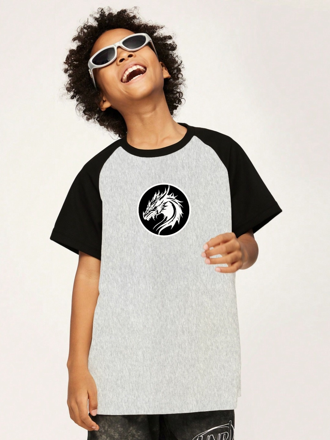 

MODARUE Boys Printed T-shirt, Grey