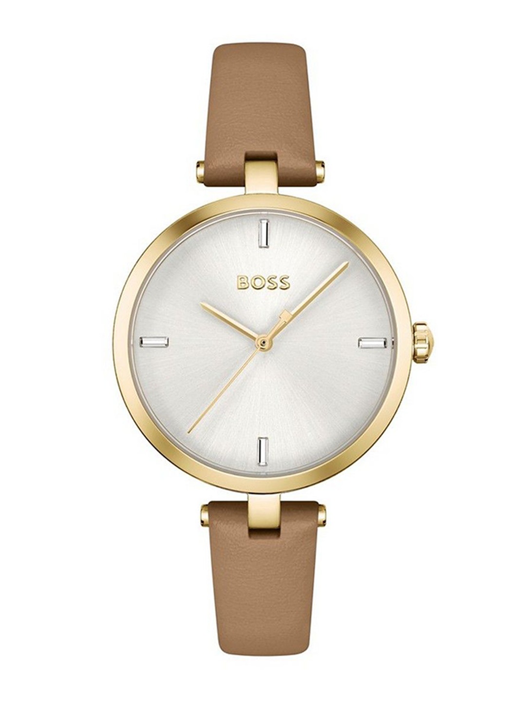 

BOSS Women Dial & Leather Bracelet Style Straps Analogue Watch 1502652, White
