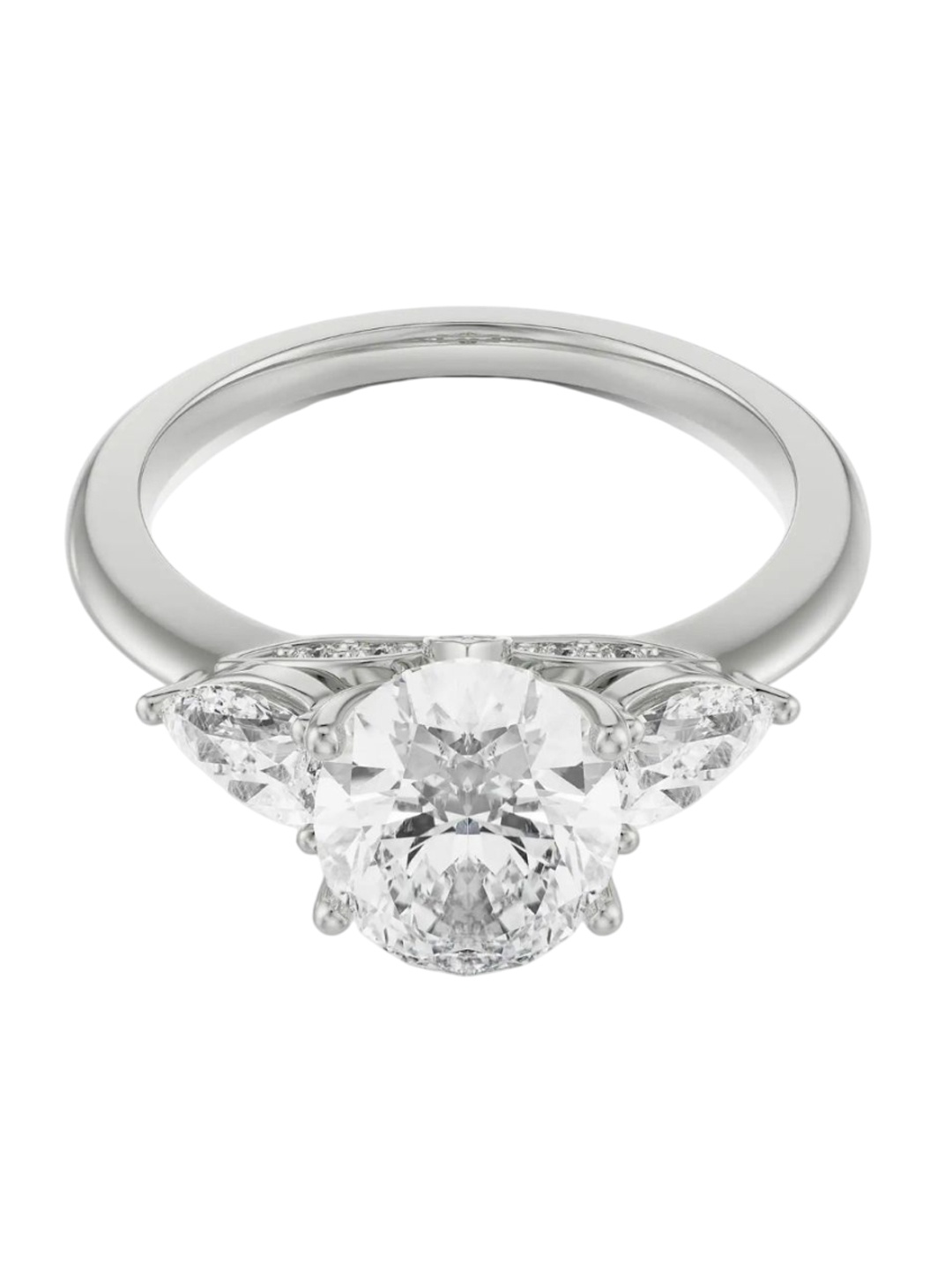 

Emori Ethereal Oval Cut Diamond Ring, Silver