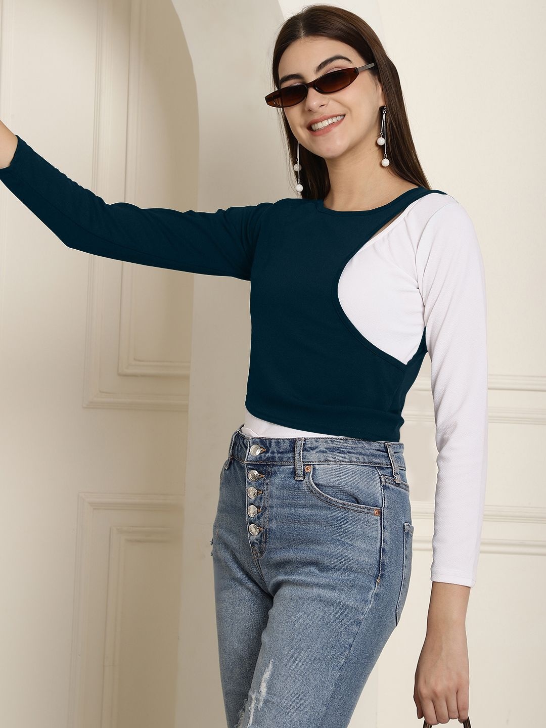

Metronaut Top, Navy blue
