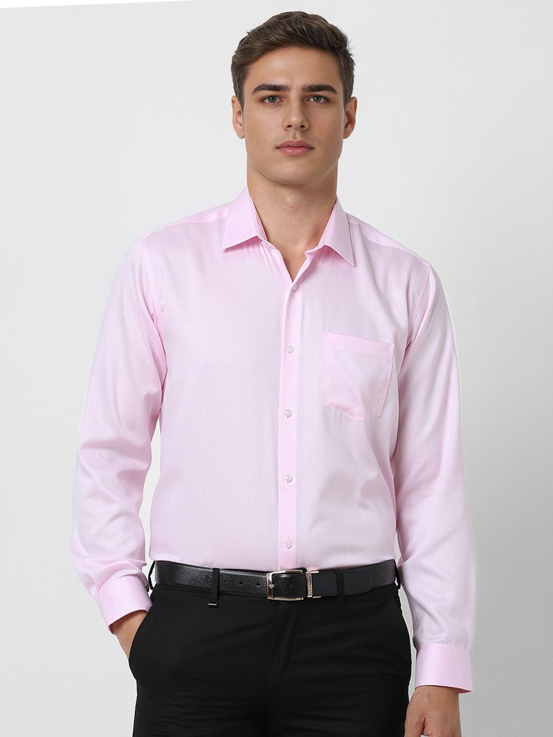 

Van Heusen Men Opaque Formal Shirt, Pink