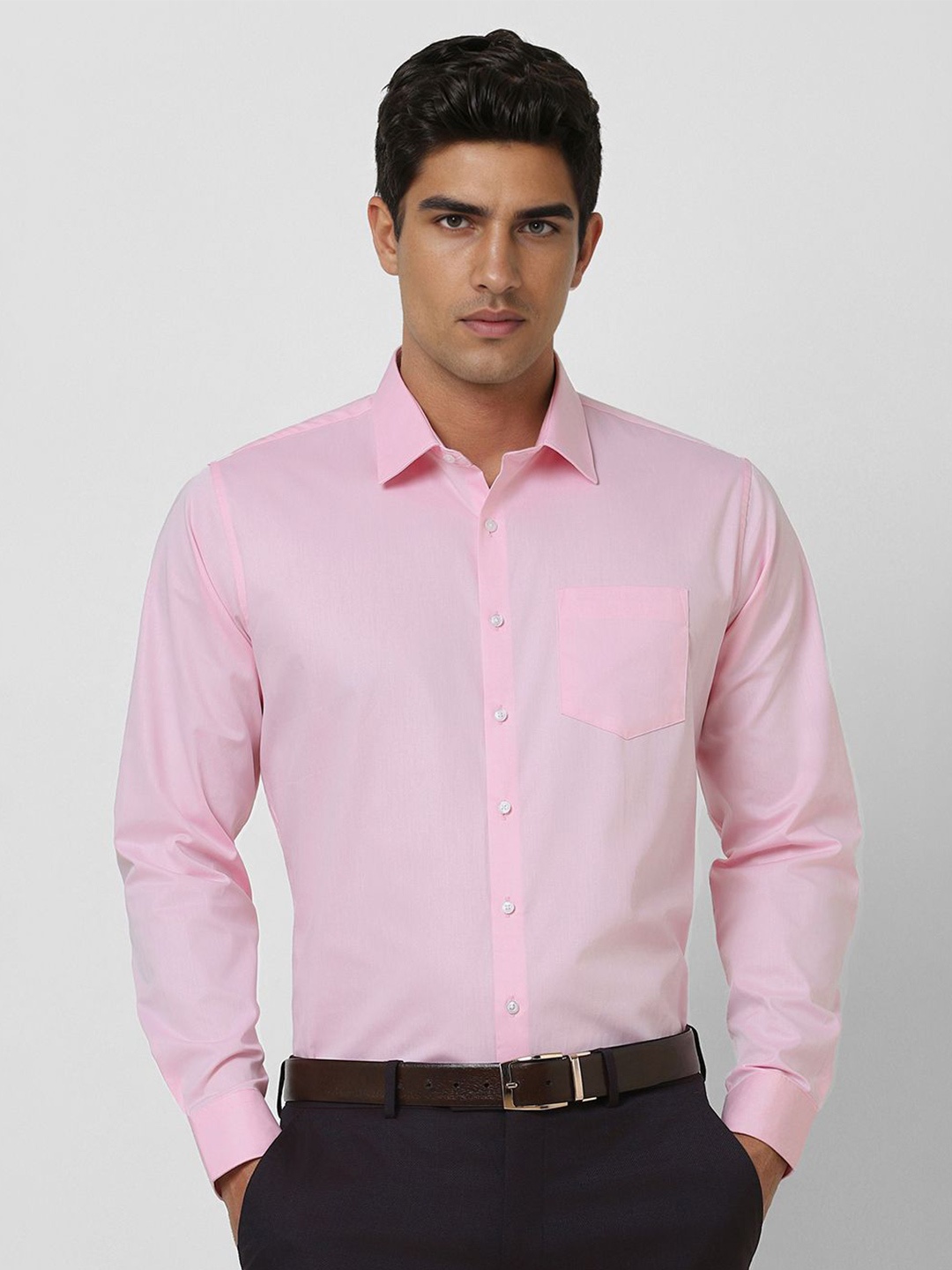 

Van Heusen Men Slim Fit Opaque Party Shirt, Pink