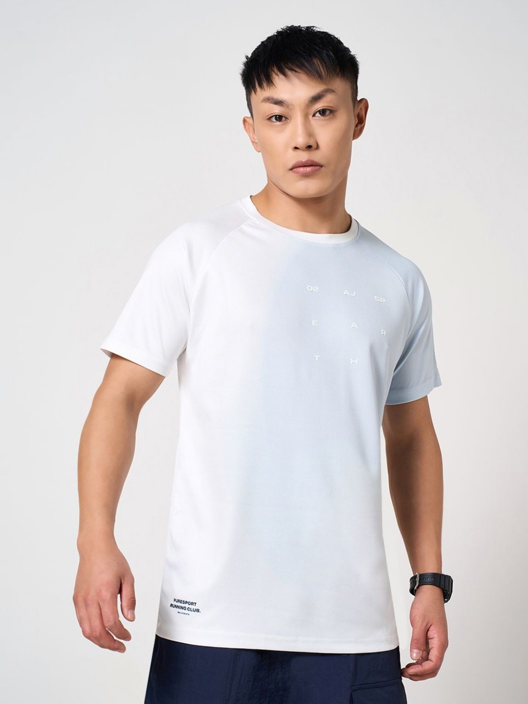 

Ajile by Pantaloons Men Printed Pockets Slim Fit T-shirt, White