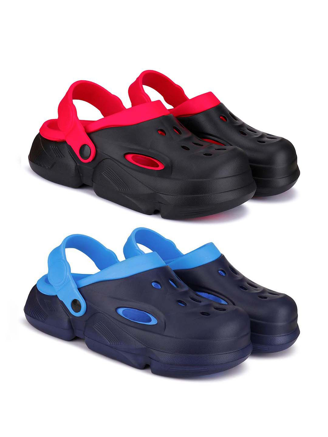 

BERSACHE Men Clogs, Blue