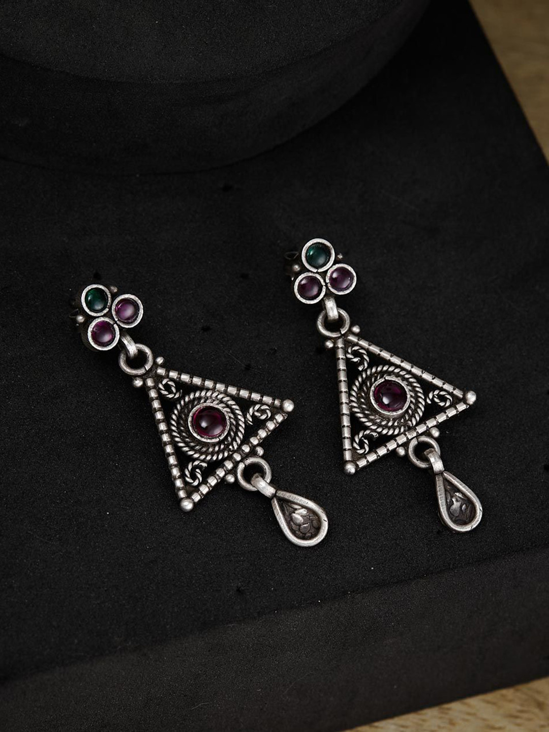 

Fabindia Contemporary Drop Earrings, Silver