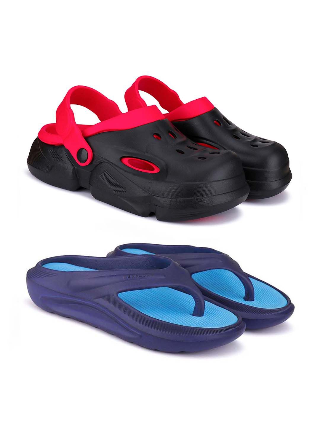 

BERSACHE Men Clogs, Navy blue