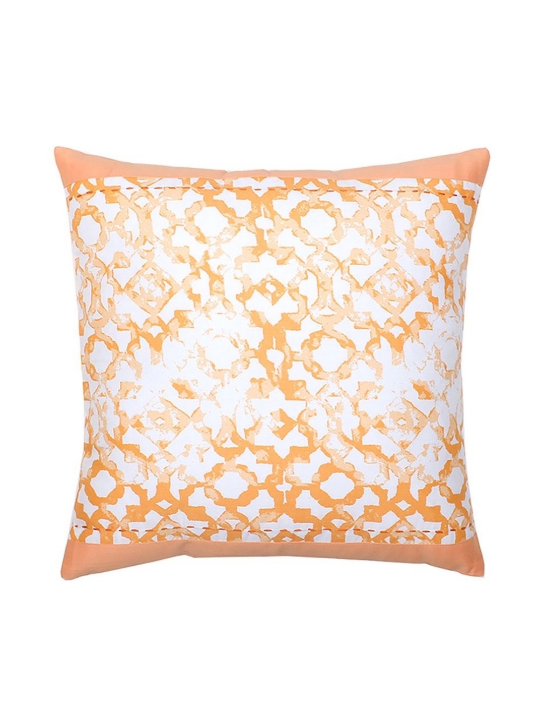 

House This Orange Set of 2 Abstract Square Cushion Covers