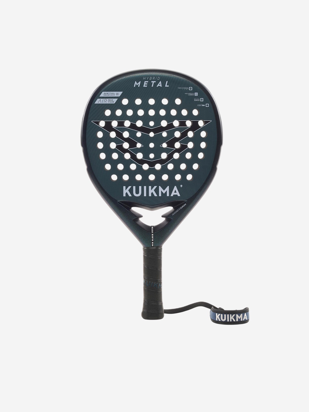 

KUIKMA By Decathlon Adult Hybrid Metal Padel Racquet, Black