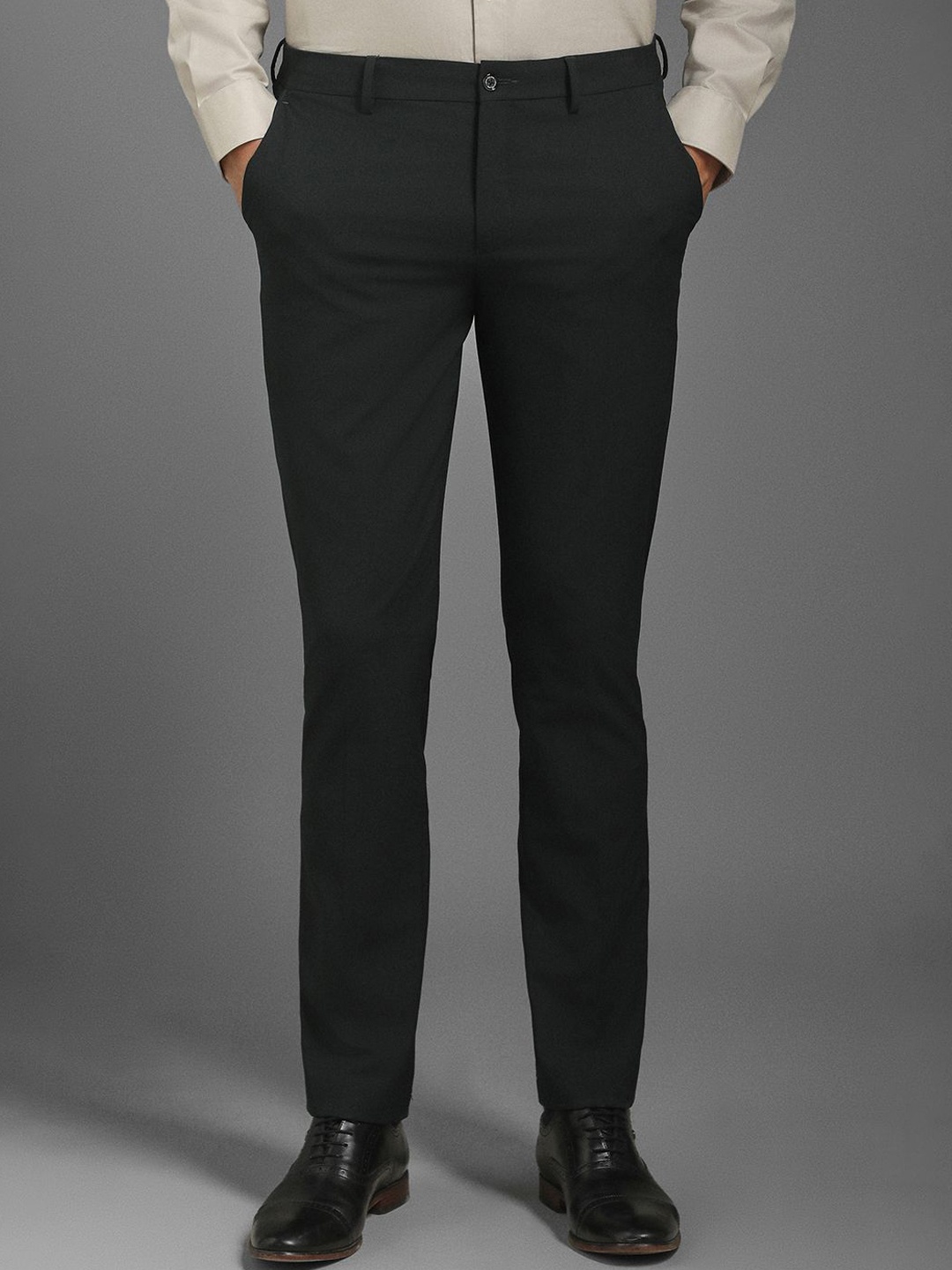 

Louis Philippe Men Slim Fit Trousers, Grey