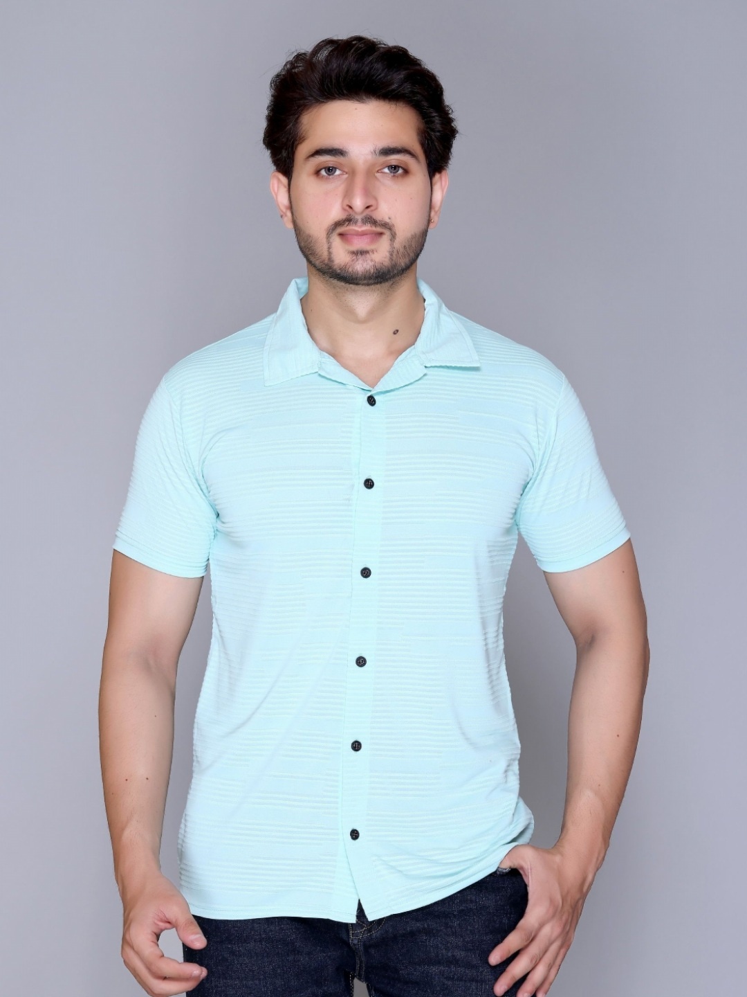 

Yoorix Men Polo Collar T-shirt, Blue