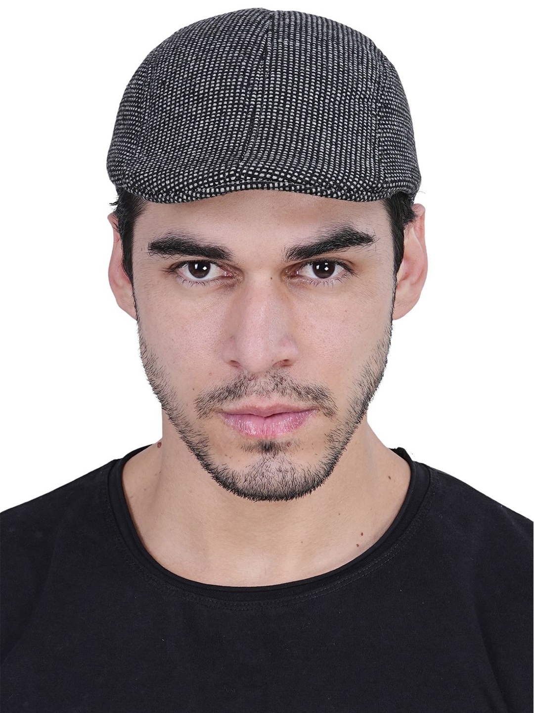 

TEEMOODS Men Ascot Cap, Black