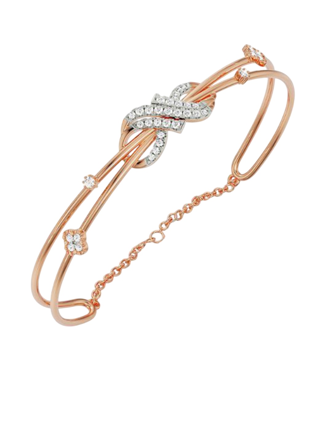

Emori Zelda Infinity Diamond Braclet, Rose gold