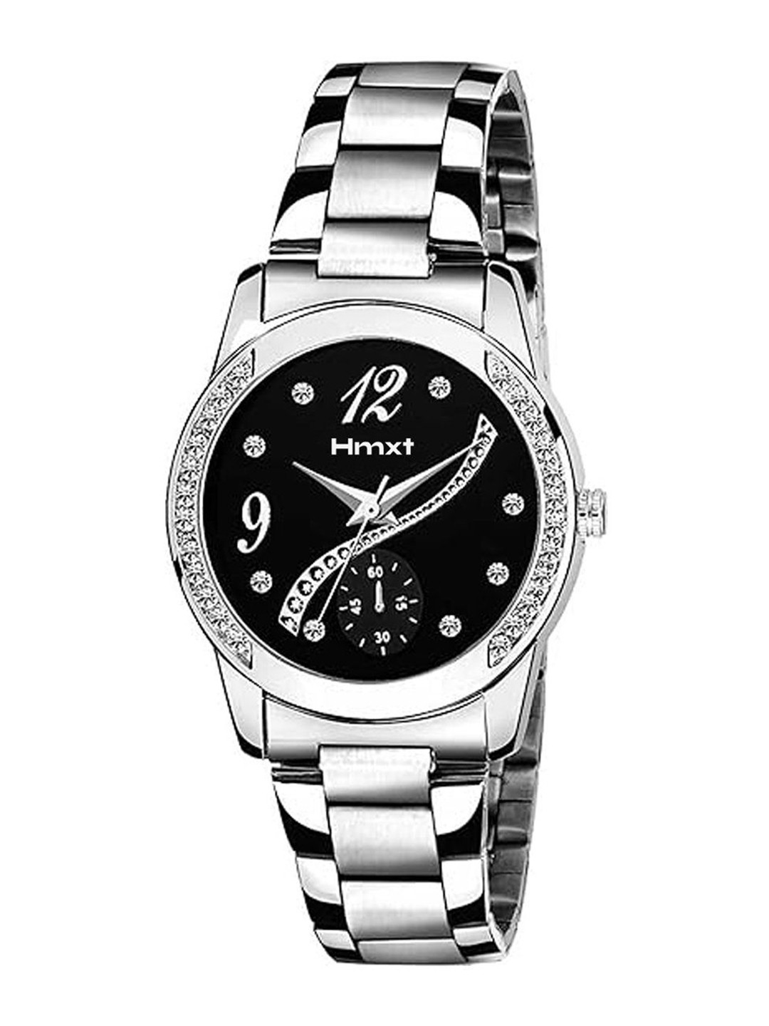 

HMXT Women Dial & Stainless Steel Straps Analogue Watch HMXT-150, Black