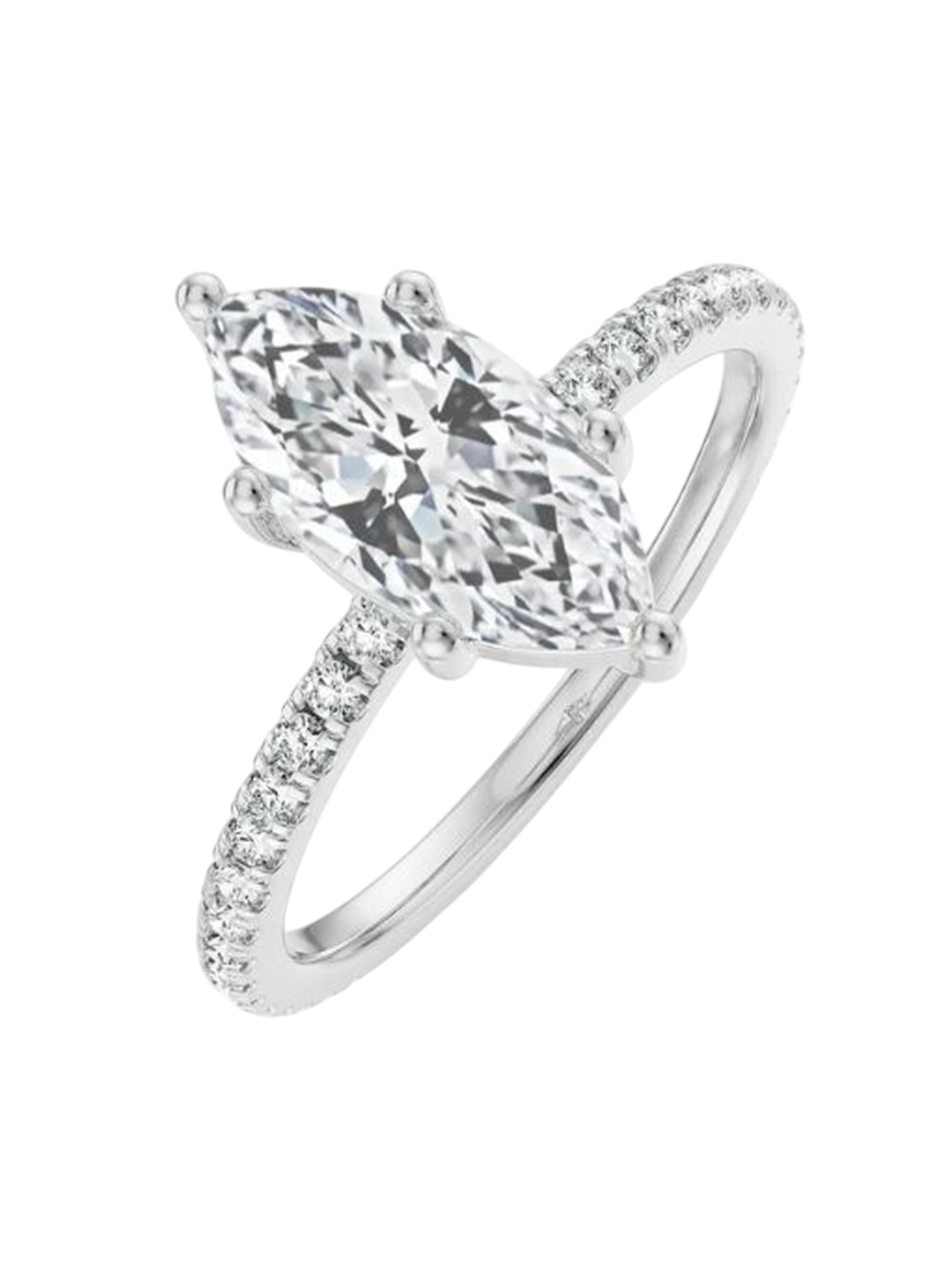 

Emori Magnificent Marquise Engagement Ring, White